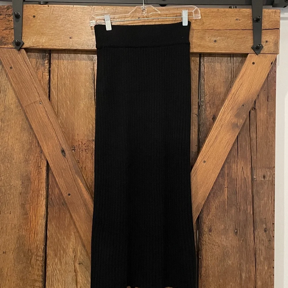 Saturday Sunday by Anthropologie XS Black Midi Skirt